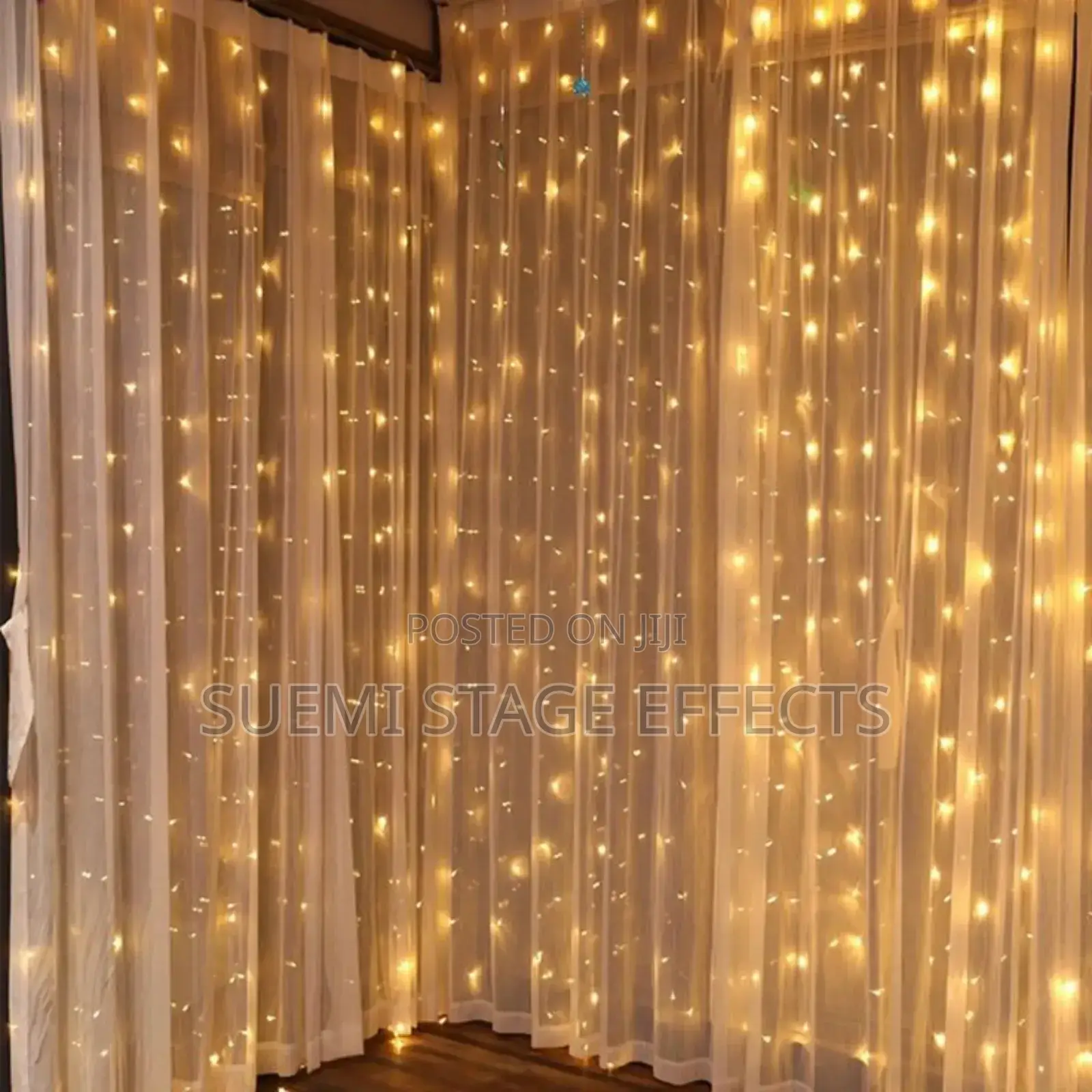 3m Warm White Christmas Led Curtain Light — Cozy Festive Glow!
