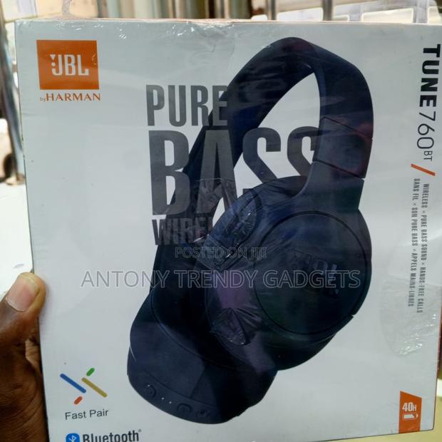 Jbl 760bt Pure Bass Sound Wireless Headphones 40h Battery - thumbnail 3