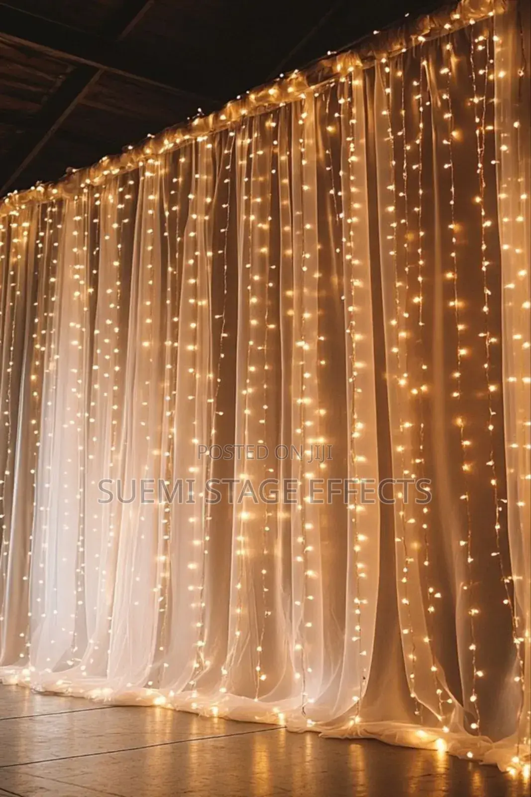 5m Warm White Led Curtain Light — Elegant Christmas Glow! 