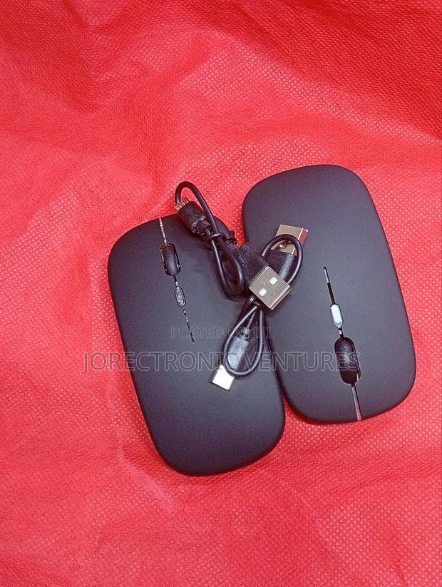 Grind Black Bluetooth Rechargeable Mouse Silent Button - main view