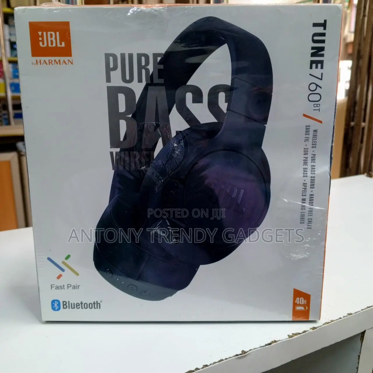 Jbl Tune 760bt Long Playtime Wireless Over-ear Headphones