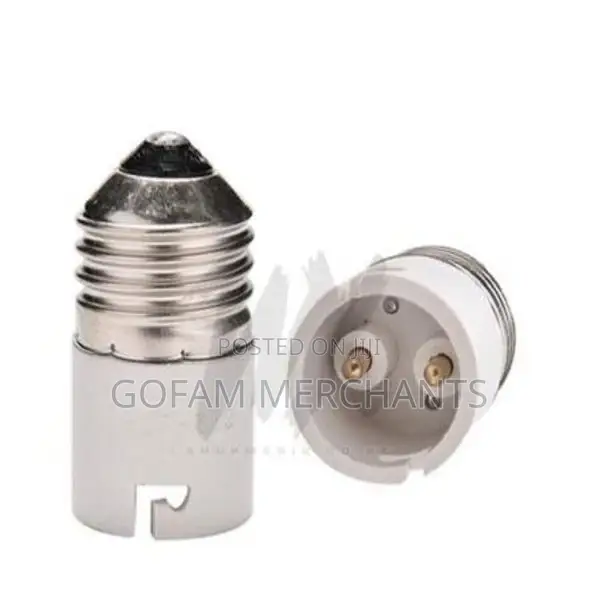 5 Pack B27 to E22 Converter Pin to Screw Converter Bulb Holder