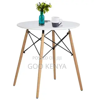 Home Dining Set; Durable Beech Wood Coffee Table With 4-Seater Dining