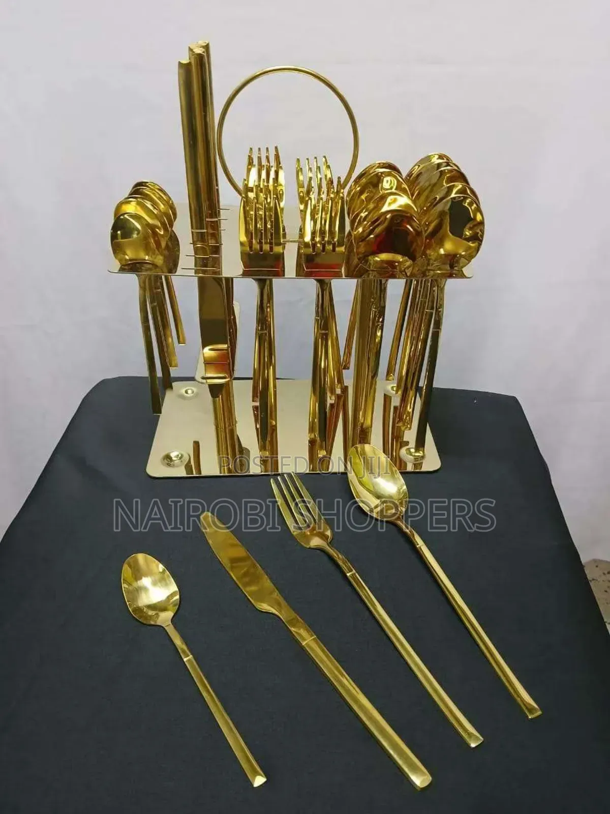 *36 PCS Cutlery Set Gold*