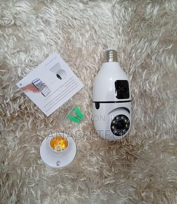 2mp V380 Bulb Wireless Wifi Indoor Camera Dual Lens - Low Power