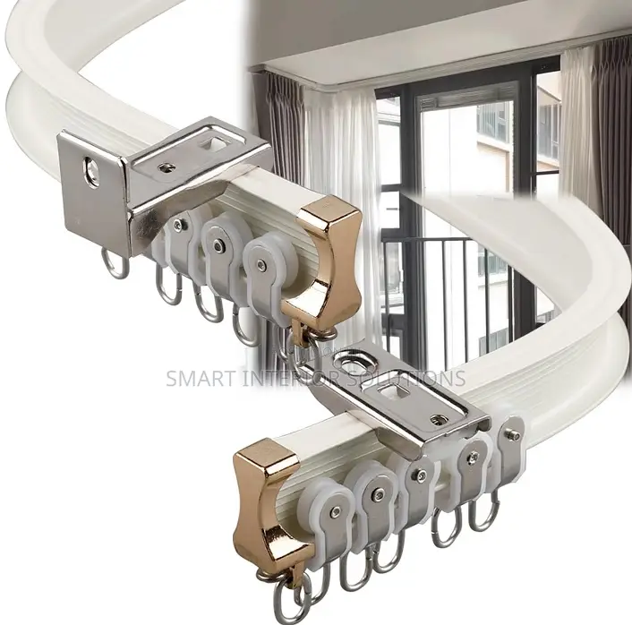 White Bendable Curtain Track