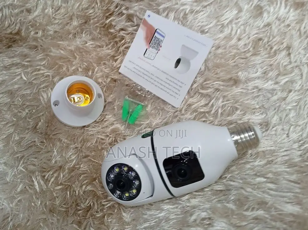 Assured V380 Wifi Bulb CCTV Camera V380 Dual Lens