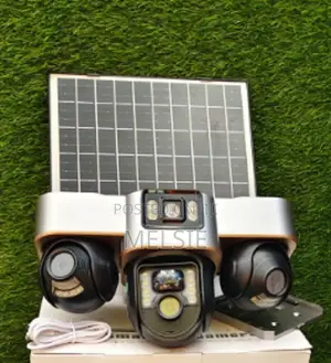 V380pro 3 Lens With 3 Screens Solar 4g PTZ Security With Solar Panel