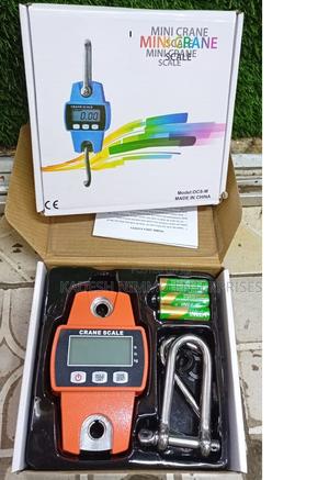 White Mini Crane Scale 300kg – Strong Grip, Reliable Reading