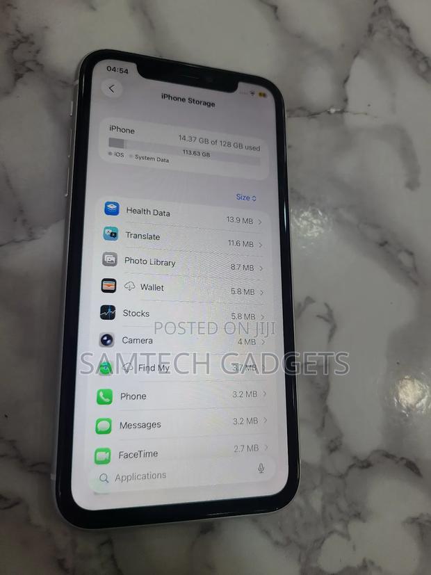 New Apple iPhone 11 128 GB White - thumbnail 3