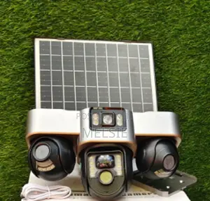 New V380 4g 3-Lens PTZ Camera With Solar Street Light