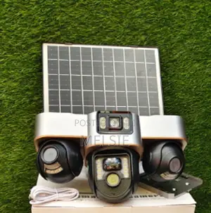 3-Lens PTZ Camera With Solar Street Light Tripple Lens Camera