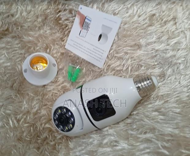 Wifi Bulb Camera Two Way Audio>V380 Dual Lens PTZ Bulb Ip