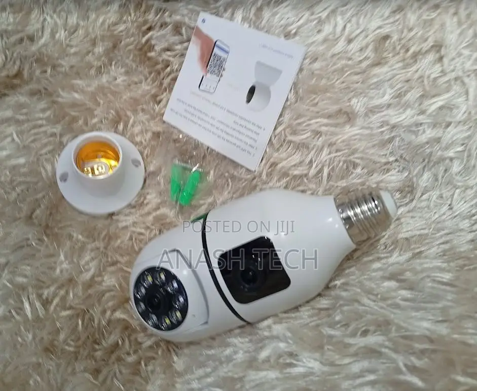 Wifi Bulb Camera Two Way Audio>V380 Dual Lens PTZ Bulb Ip
