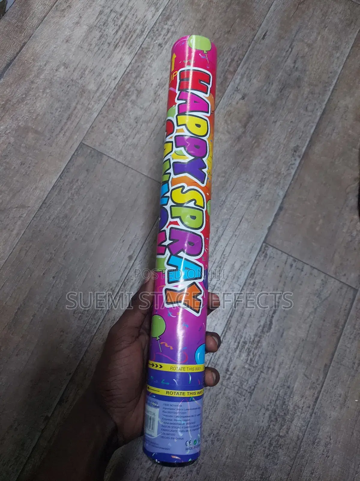 Happy Spray Confetti Cannon Handheld – Party Celebration Popper