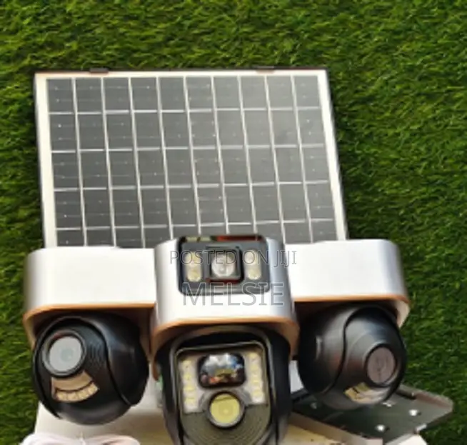 Triple Lens Hd Security Solar Camera Triple Intelligence Rotatable Cam