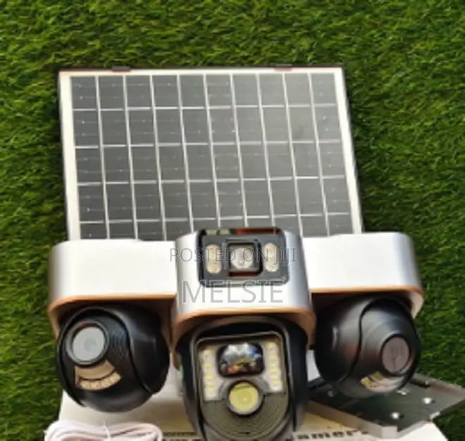 4g Triple Lens CCTV Security Camera Outdoor Camera