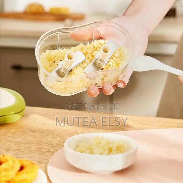 Grey Green Fast Cutting Hand Push Garlic Cutter - thumbnail 2
