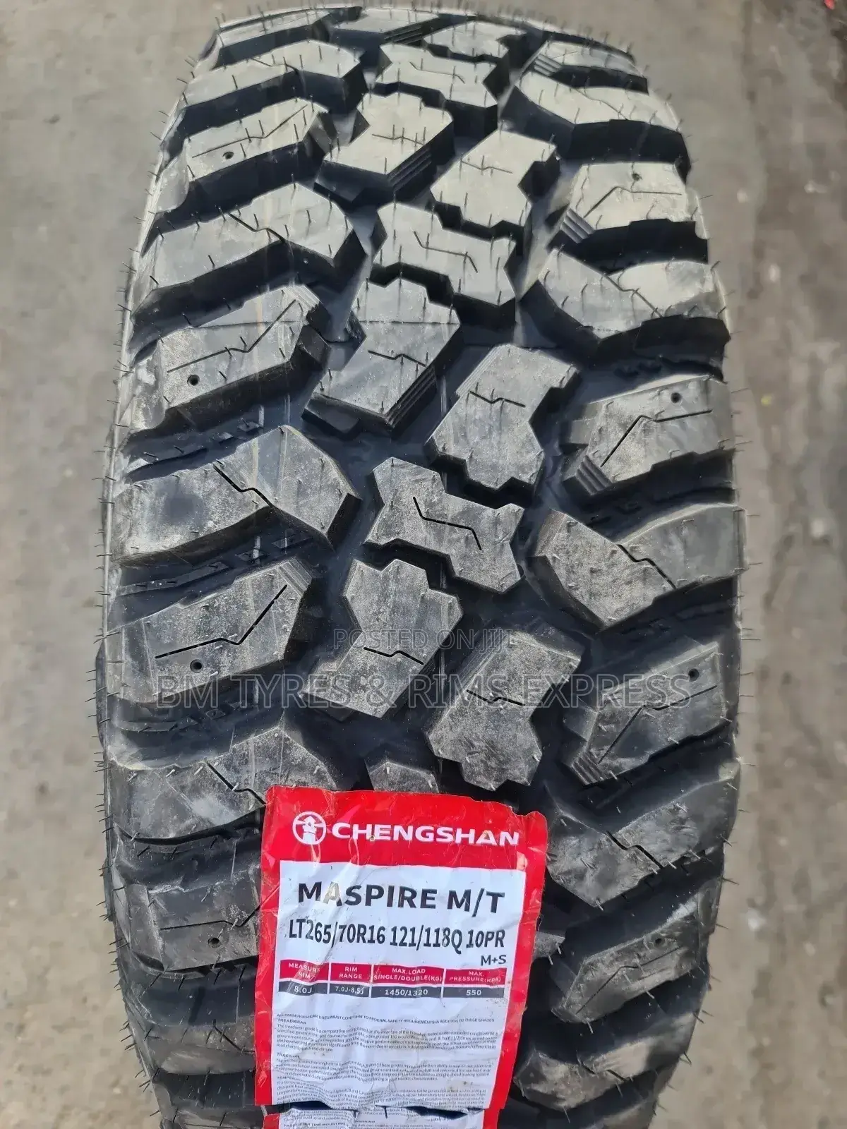 265 /70 R16 Chengshan Tyres (Mud Terrrain)