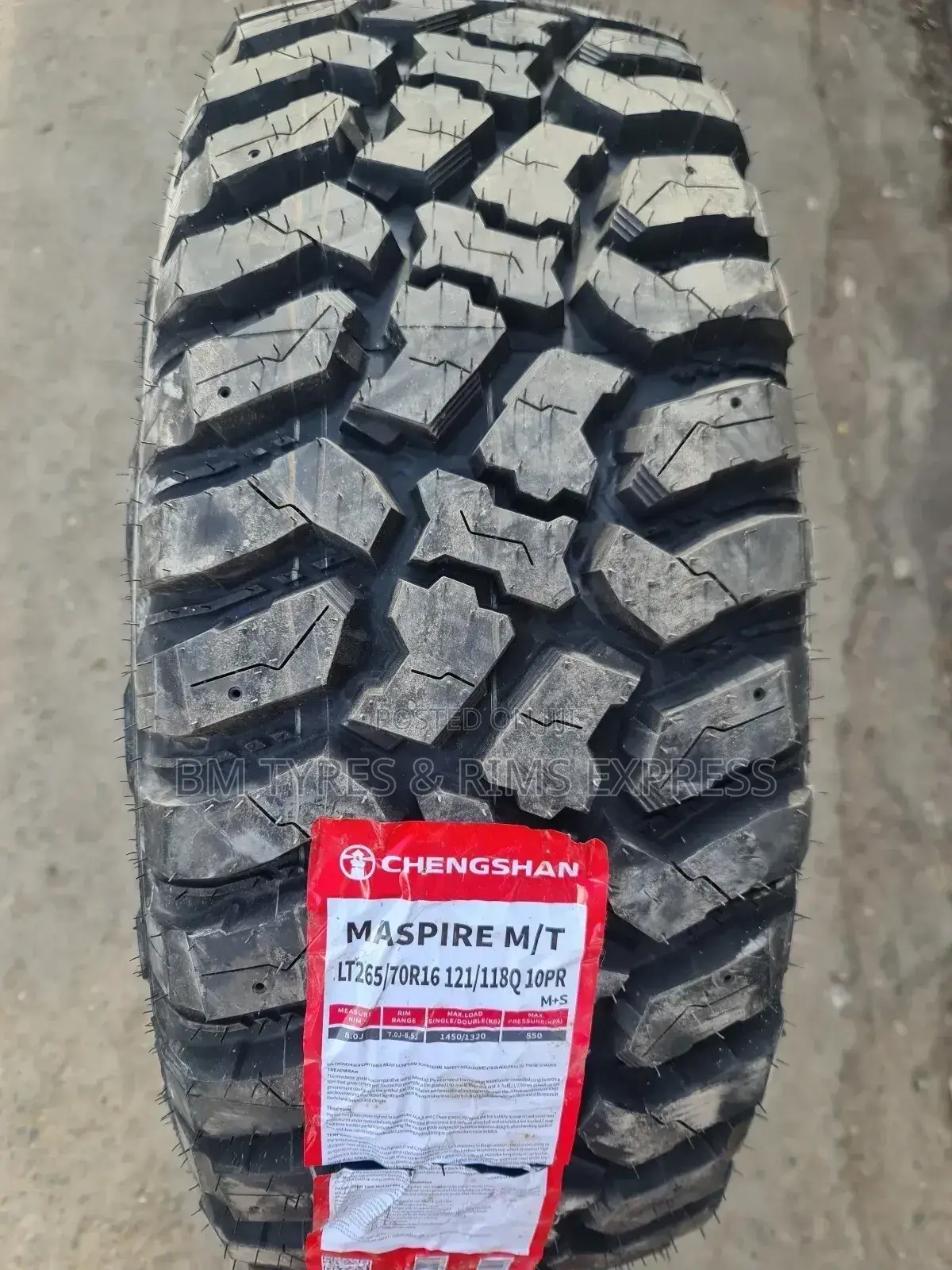 265 /70 R16 Chengshan Tyres (Mud Terrrain)