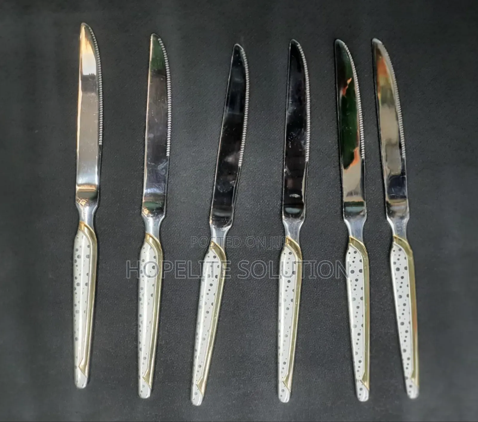 Boyuan Heavy Stainless Steel Gold Line Cutlery Set