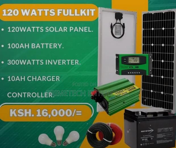 120watts Fullkit (Full Solar System) Primetech - main view
