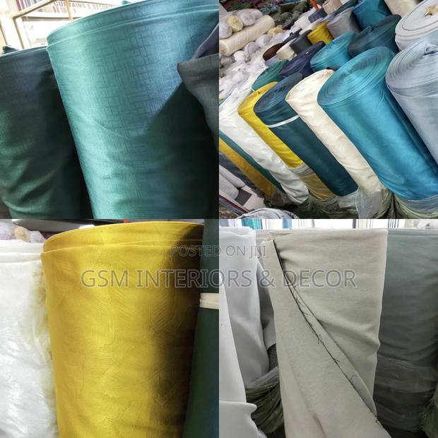 Plain Fabric Home Curtains in Unicolours - main view