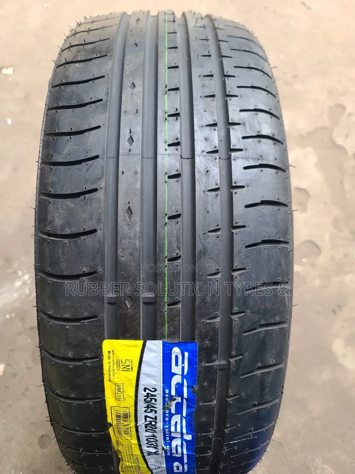 245 /45 R20 Accelera Tyres 103y X/L Made in Indonesia