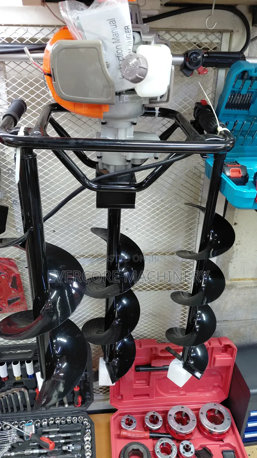 Heavu Duty 4stroke Earth Auger Machine With 3 Bits