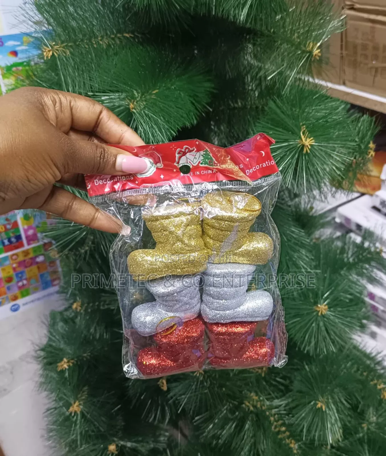 6 Pieces Christmas Boots