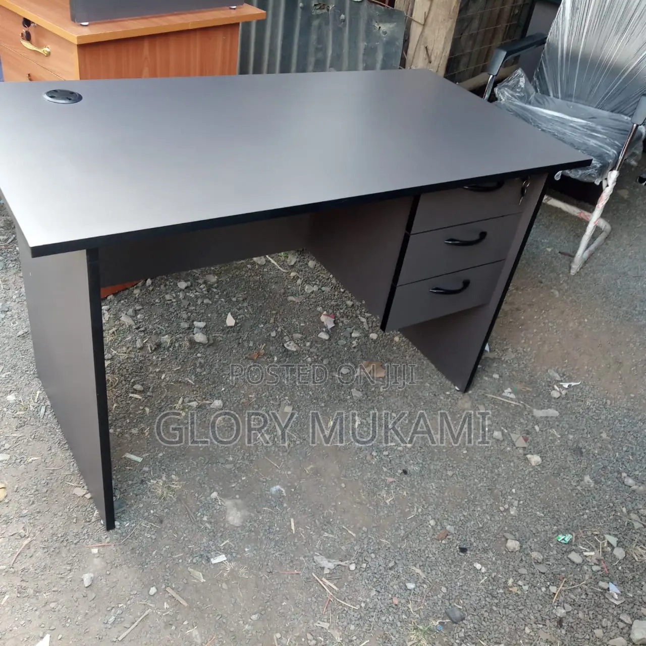 1.4 Grey Home Office Desk