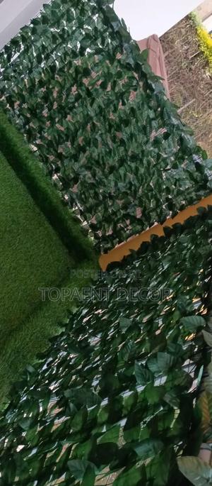 Two Faced Green Artificial Balcony Privacy Fence 1m High - thumbnail 2