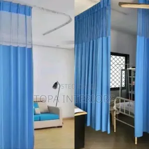 Ward Dividing Sky Blue Ward Privacy Hospital Curtains