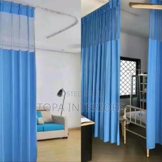 Ward Dividing Sky Blue Ward Privacy Hospital Curtains