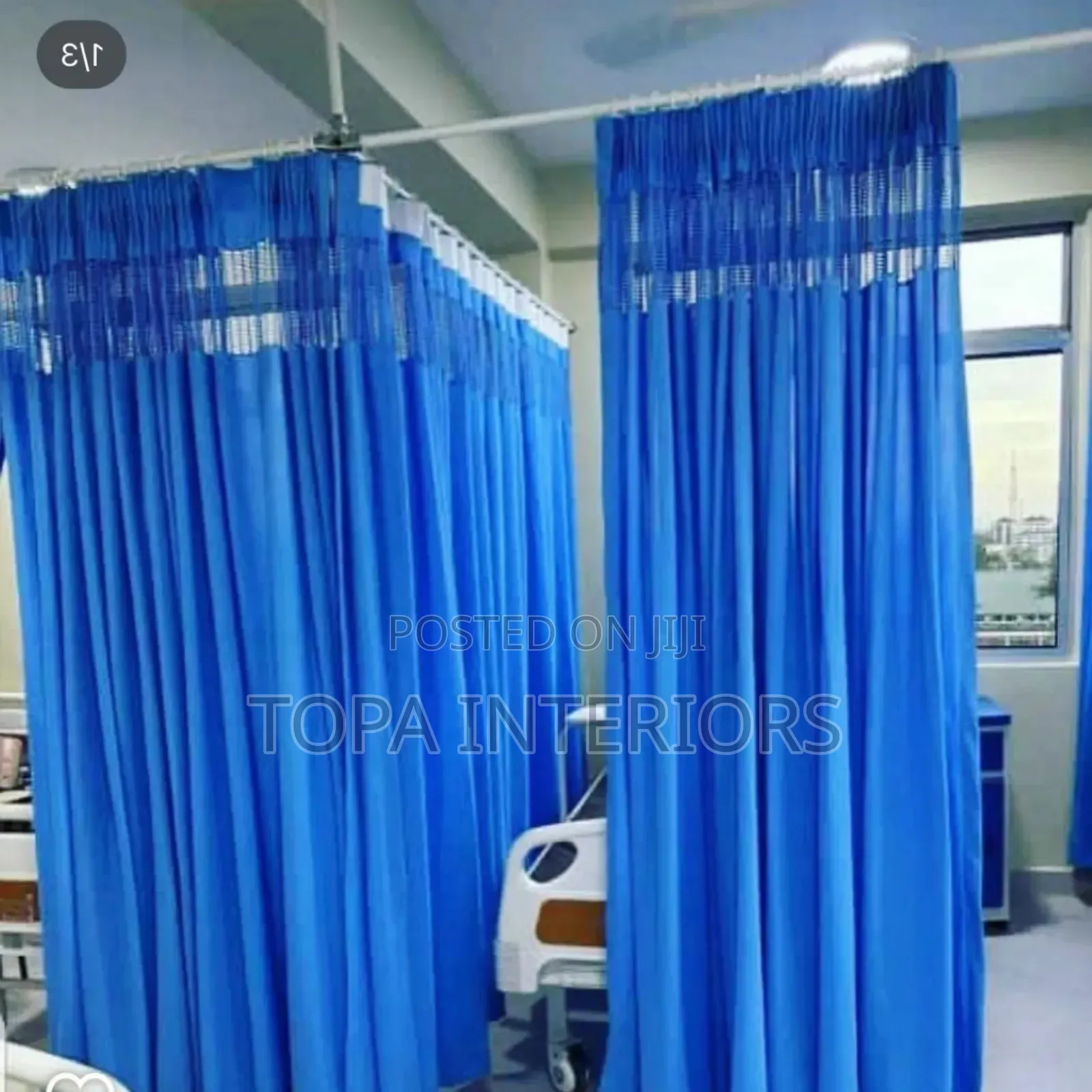 Ward Privacy Sky Blue Hospital Curtains
