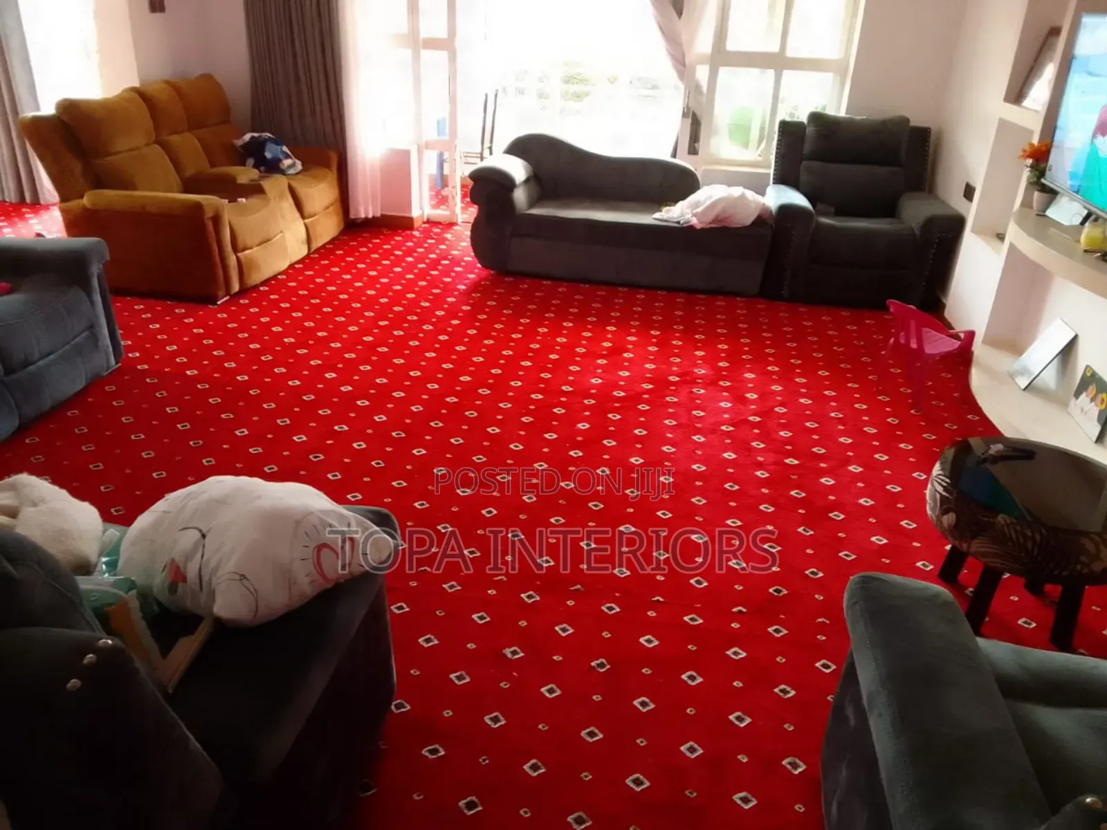 Quality Dotted Executive Red Carpets for Office Floor Carpets