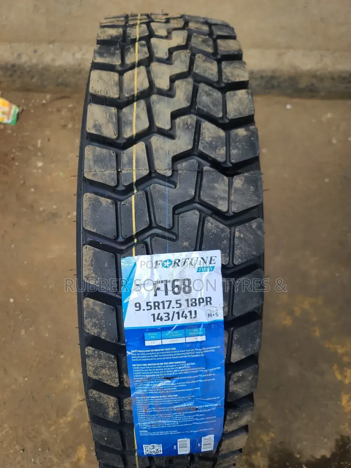 9.5r17.5 Fortune Tires 18pr
