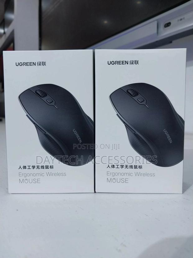 Ugreen Ergonomic Silent Bluetooth Wireless Mouse - Black | 90395