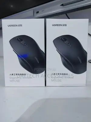 Ugreen Ergonomic Silent Bluetooth Wireless Mouse - Black | 90395