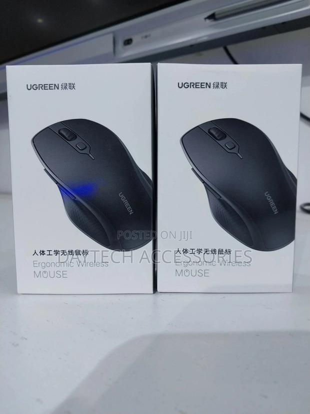 Ugreen Ergonomic Silent Bluetooth Wireless Mouse - Black | 90395 - thumbnail 3