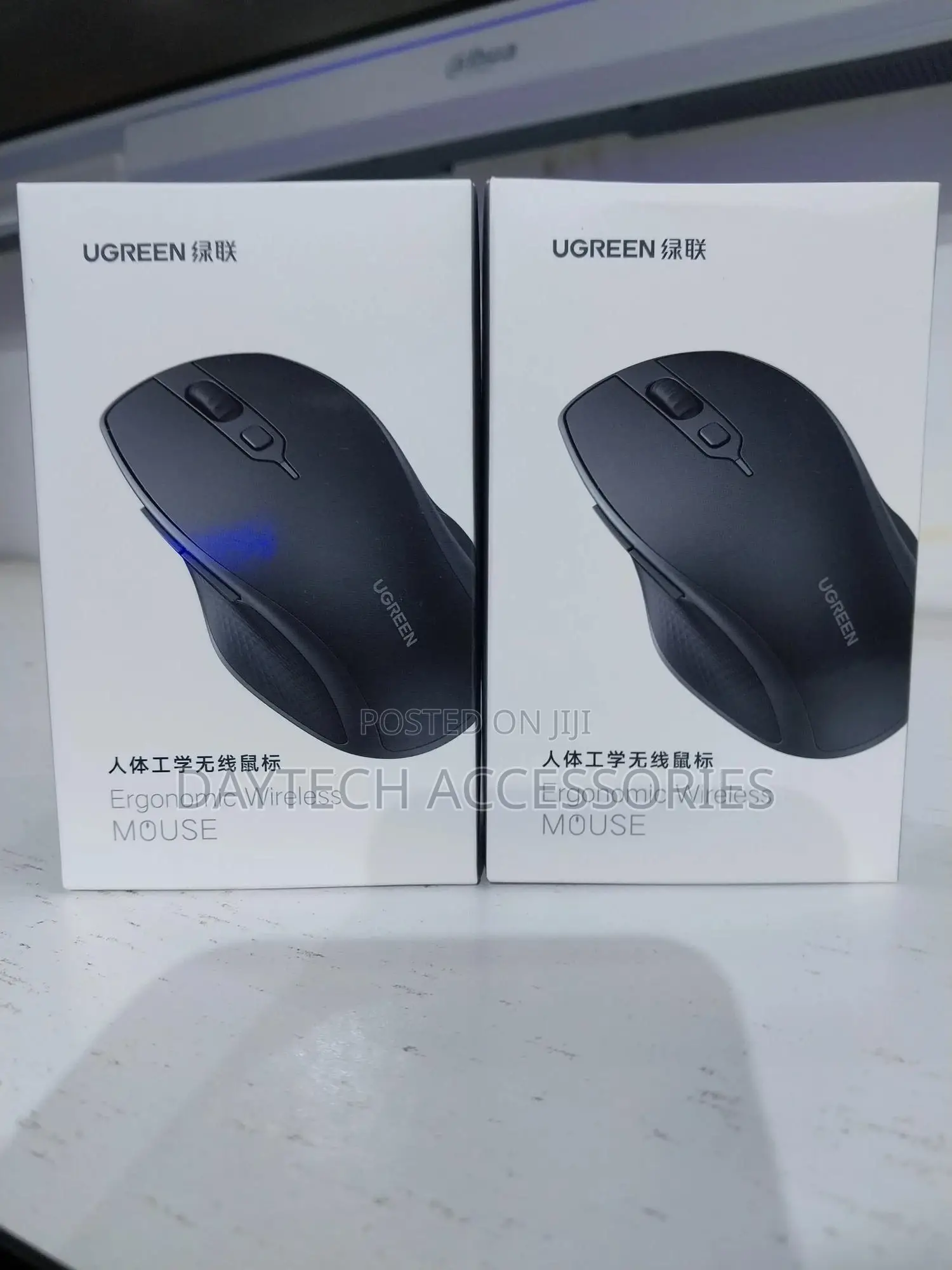 Ugreen Ergonomic Silent Bluetooth Wireless Mouse - Black | 90395