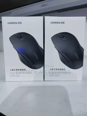 Ugreen Ergonomic Silent Bluetooth Wireless Mouse - Black | 90395