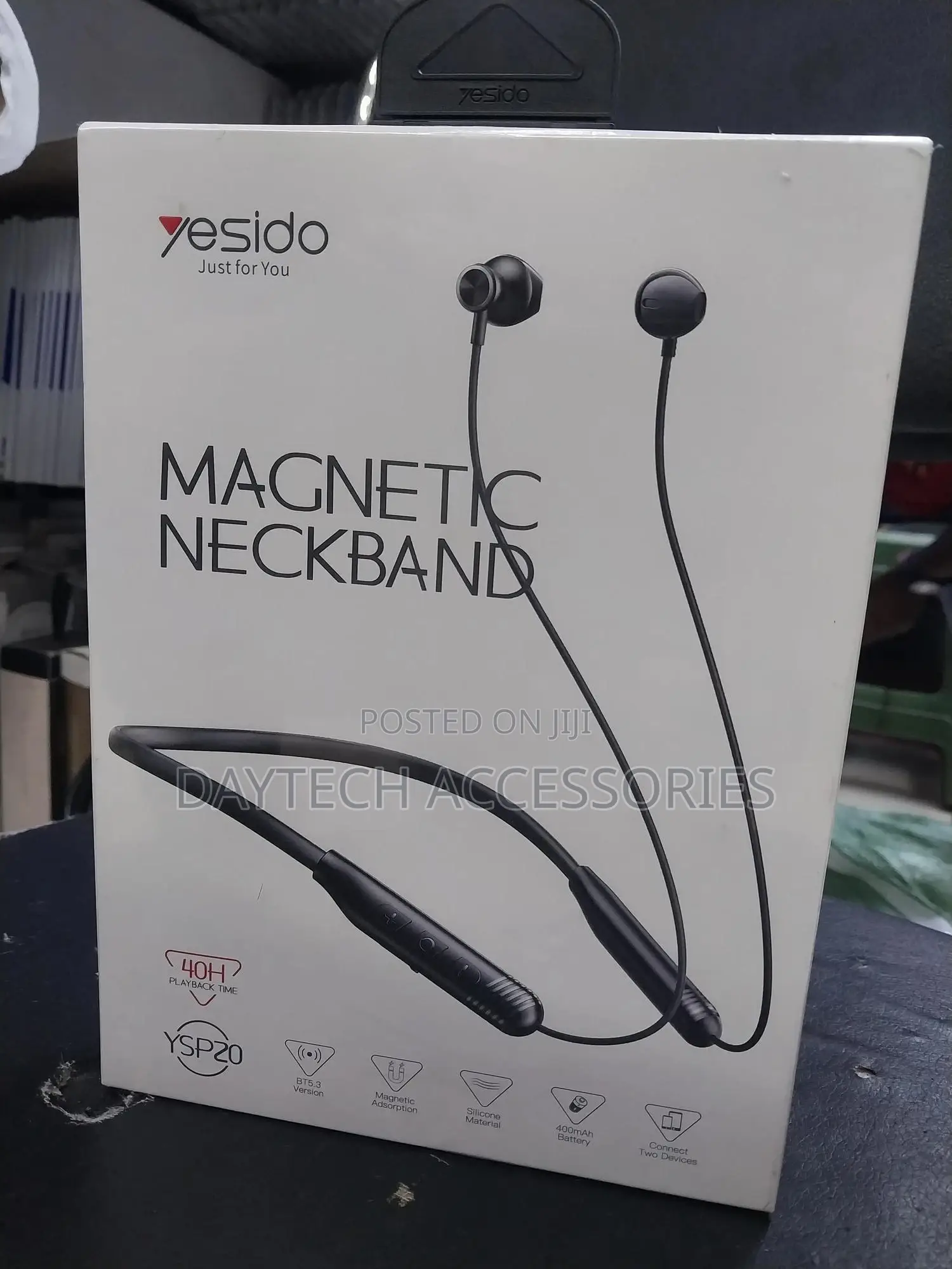 Yesido Ysp20 Magnetic Neckband Wireless Bluetooth Earphones.