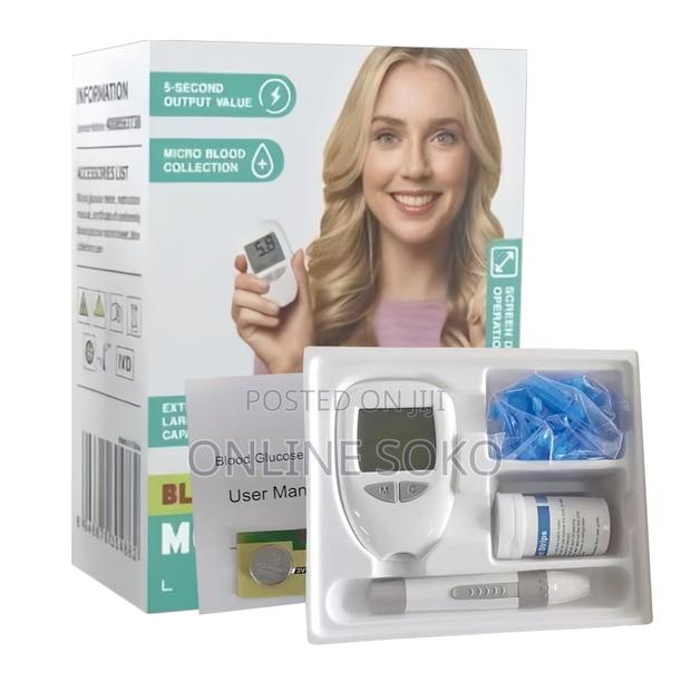 Portable Digital Blood Glucose Meter Kit With 50 Test Strips - main view