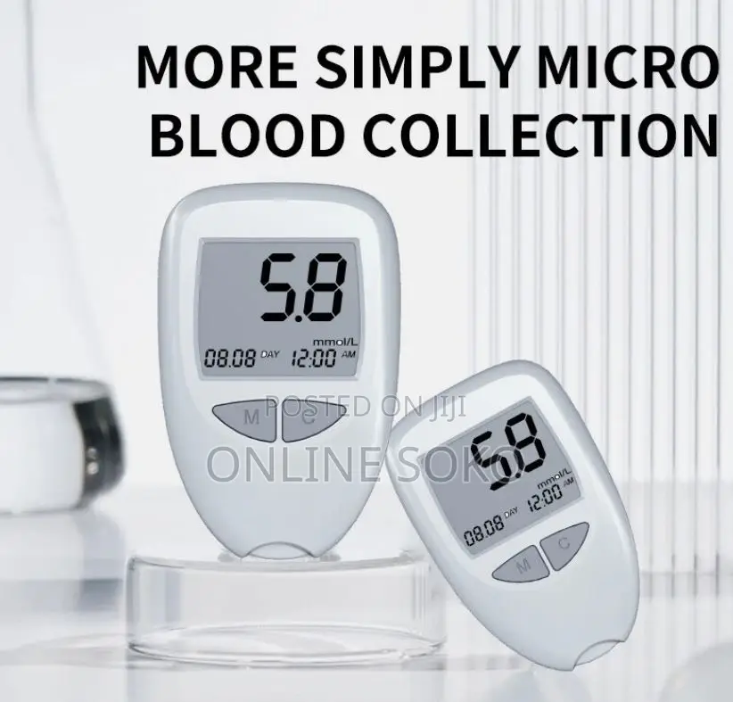 Portable Digital Blood Glucose Meter Kit With 50 Test Strips