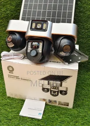 Dual Lens PTZ Solar Camera With Auto Tracking V380 Pro Dual Lens . .