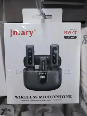 Jmary Mw-17 Wireless Dual Microphone for Mobile With Type-C Receiver.