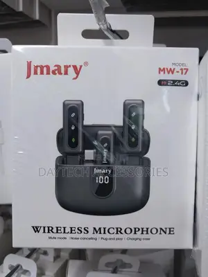 Jmary Mw-17 Wireless Dual Microphone for Mobile With Type-C Receiver.