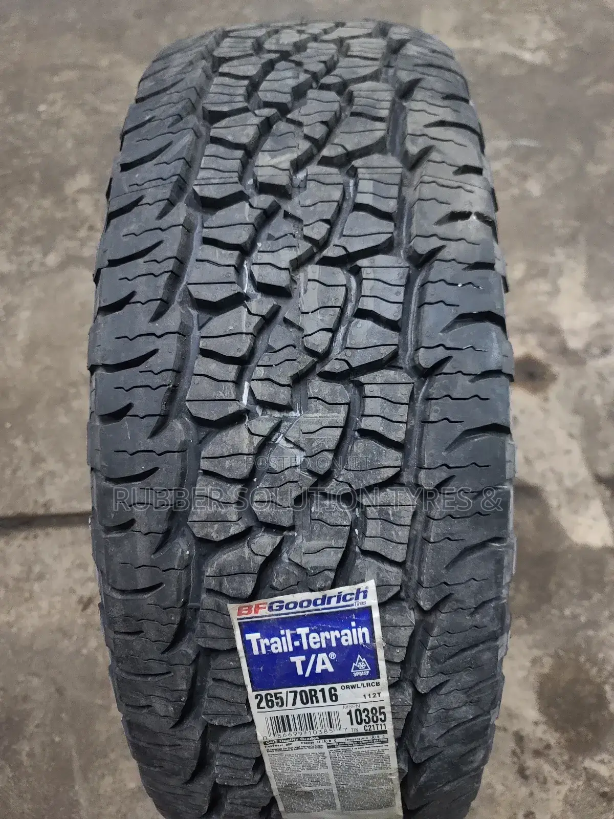 265/70 R16 Bf Goodrich Tyres a/T All-Terrain [Made in Usa ]