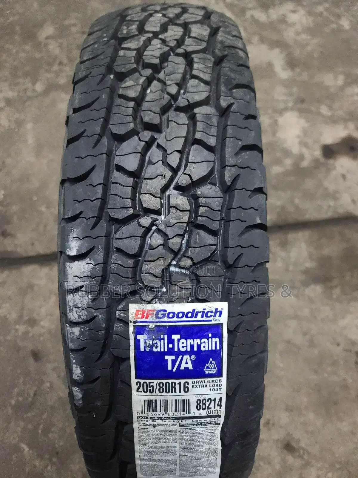 205/80 R16 Bf Goodrich Tyres a/T Trail-Terrain Made in U.S.A